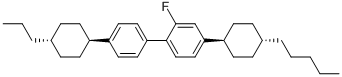 2-氟-4-(反-4-戊基环己基)-4'-(反-4-丙基环己基)联苯结构式