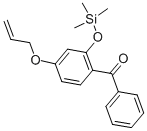 Structure of 2-TRIMETHYLSILOXY-4-ALLYLOXYDIPHENYLKETONE
