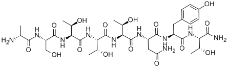 Structure of H-D-ALA-SER-THR-THR-THR-ASN-TYR-THR-NH2