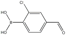 Structure of 2-Chloro-4-formylphenylboronic acid