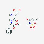Structure of ASPARTAME ACESULFAME (200 MG)