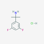 Structure of 2-(3,5-Difluorophenyl)propan-2-amine hydrochloride
