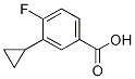 3-CYCLOPROPYL-4-FLUOROBENZOIC ACID结构式
