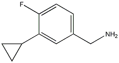 Structure of 3-Cyclopropyl-4-fluorobenzenemethanamine