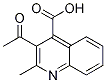 2-甲基-3-乙酰基喹啉-4-羧酸结构式