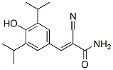 Structure of 2-Propenamide, 2-cyano-3-(4-hydroxy-3,5-bis(1-methylethyl)phenyl)-