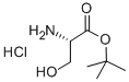 Structure of (S)-tert-butyl 2-amino-3-hydroxypropanoate hydrochloride