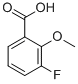 Structure of 3-Fluoro-2-methoxybenzoic acid