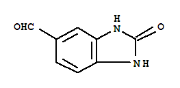 2,3-二氢-2-氧代-1H-苯并咪唑-5-甲醛结构式