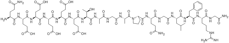 Structure of CHROMOGRANIN A (272-288) (PORCINE)