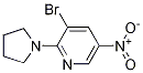 Structure of 3-Bromo-5-nitro-2-(pyrrolidin-1-yl)pyridine