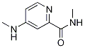 N-甲基-4-(甲基氨基)-2-吡啶甲酰胺结构式