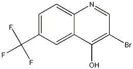 3-Bromo-4-hydroxy-6-trifluoromethylquinoline结构式