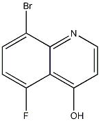 Structure of 8-bromo-5-fluoroquinolin-4-ol