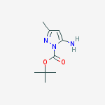 tert-butyl 5-amino-3-methyl-1H-pyrazole-1-carboxylate结构式