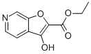 3-羟基呋喃并[2,3-C]吡啶-2-甲酸乙酯结构式