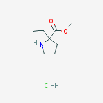 Structure of METHYL 2-ETHYLPROLINATE XHCL