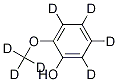 Structure of 2-METHOXY-D3-PHENOL-3,4,5,6-D4,98 ATOM % D