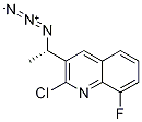 (S)-3-(1-Azidoethyl)-2-chloro-8-fluoroquinoline结构式