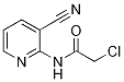 Structure of 2-Chloro-N-(3-cyano-pyridin-2-yl)-acetaMide, 98+% C8H6ClN3O, MW: 195.61