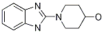 Chemical structure of 1-(1H-BenzoiMidazol-2-yl)-piperidin-4-ol, 98+% C12H15N3O, MW: 217.27