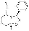 (3S,5R,8AS)-(+)-六氢-3-苯基-5H-噁唑并[3,2-A]吡啶-5-甲腈结构式