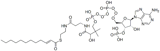 (2E)-Dodecenoyl-CoA结构式