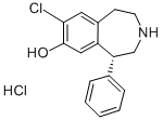 Structure of 8-CHLORO-2,3,4,5-TETRAHYDRO-5-PHENYL-1H-3-BENZAZEPIN-7-OL-(5R)
