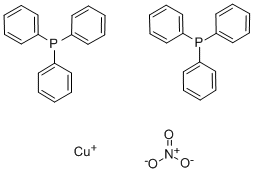 Structure of BIS(TRIPHENYLPHOSPHINE)COPPER (I) NITRATE