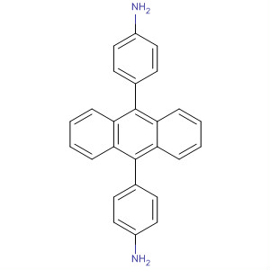 Structure of Benzenamine, 4,4'-(9,10-anthracenediyl)bis-
