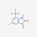 Structure of 5-iodo-7-(trifluoromethyl)-1h-indole-2,3-dione