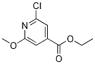 Ethyl 6-chloro-2-methoxy-pyridine-4-carboxylate结构式