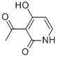 2(1H)-Pyridinone,3-acetyl-4-hydroxy-结构式