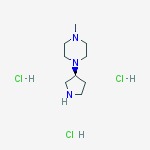 1-Methyl-4-(3S)-3-pyrrolidinyl-piperazine结构式