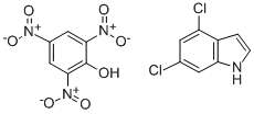 Structure of 4-6 DICHLOROINDOLE PICRATE