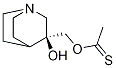 S-(3-hydroxyquinuclidin-3-yl)methyl ethanethioate结构式