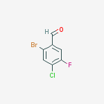 Structure of 2-bromo-4-chloro-5-fluoroBenzaldehyde