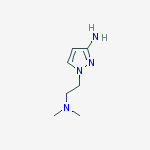 1-(2-(dimethylamino)ethyl)-1H-pyrazol-3-amine结构式