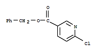 3-Pyridinecarboxylicacid, 6-chloro-, phenylmethyl ester结构式