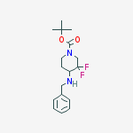 Structure of Tert-butyl 4-(benzylamino)-3,3-difluoropiperidine-1-carboxylate