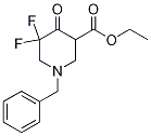 Structure of ethyl 1-benzyl-5,5-difluoro-4-oxopiperidine-3-carboxylate