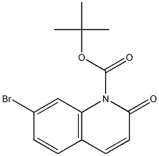tert-Butyl 7-broMo-2-oxoquinoline-1(2H)-carboxylate结构式