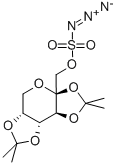Structure of 2,3:4,5 Bis-O-(1-Methyl ethylidene)-Fructopyranose azido sulphate