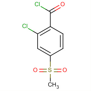Benzoyl chloride, 2-chloro-4-(methylsulfonyl)-结构式