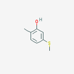 Structure of 2-methyl-5-methylsulfanylphenol