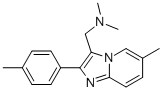 N,N,6-三甲基-2-(4-甲基苯基)咪唑并[1,2-Α]吡啶-3-甲胺结构式