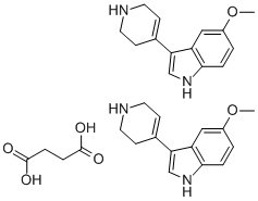 Structure of 5-METHOXY-3-(1,2,5,6-TETRAHYDRO-4-PYRIDINYL)-1H-INDOLE HEMISUCCINATE