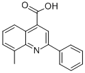 Structure of 8-METHYL-2-PHENYL-4-QUINOLINECARBOXYLIC ACID