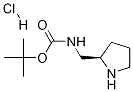 Structure of R-2-(BOC-AMINOMETHYL)PYRROLIDINE-HCl