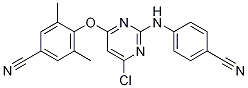 Structure of 4-[6-Chloro-2-(4-cyano-phenylaMino)-pyriMidin-4-yloxy]-3,5-diMethyl-benzonitrile